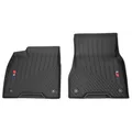 Produktbild: Audi 85B061221A041 Gummi Fußmatten Allwetterfußmatten 2X Gummimatten vorn, schwarz/rot, mit S-Logo und Sport Raute