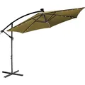 Produktbild: STILISTA® Ampelschirm Sonnenschirm 300 cm Solar 24 LED braun