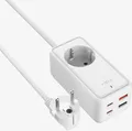 Produktbild: FIXED Charging Strip mit 2x USB-C und 2x USB GaN III PD 65W 1,5m weiß