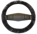 Produktbild: Reissner Lammfelle | LERA-15-ANT | Lenkradbezug Lenkradschoner Lenkradhülle für Auto und Wohnmobil | Echtes Merino Lammfell | Florhöhe 15mm | passend für ⌀40cm | Anti Rutsch | Farbe anthrazit grau