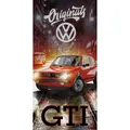 Produktbild: VW Volkswagen Badetuch Golf GTI Rot 75x150 cm 100% Baumwolle Strandtuch Handtuch