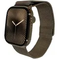 Produktbild:  Kratzer auf der Geräteunterseite, - Apple Watch Series 11 GPS + Cellular – 46 mm – Gold Titan – Milanaisearmband Gol...