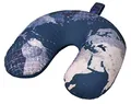 Produktbild: moses. Fernweh 2-in-1 Nackenhörnchen Worldwide, Kissen und Nackenrolle in einem für Reisen, Multifunktionales Reisekissen für unterwegs