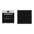 Produktbild: Exquisit EHE 157-2 UR-Set Einbauherdset mit Glaskeramikkochfeld, 60cm breit, 59L