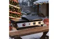 Produktbild: Royal Gourmet Gasgrill 3-Brenner Gasgrill, 3-in-1 Tischgrill für Grillen, Braten und Kochen, Tragbarer Campinggrill mit Klapp-Seitenablage und 8,5 kW Leistung