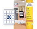 Produktbild: Avery Zweckform Etiketten QR-Etiketten 45x45mm VE=500 Stück weiß blickdicht