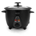 Produktbild: CAMRY Reiskocher 1 Liter, Warmhaltefunktion, Antihaftbeschichteter Gartopf, Reislöffel & Messbecher, Glas-Deckel, Dampfgarer - Einsatz, Risotto Topf, Dämpfeinsatz, Reistopf für alle Reisarten