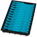 Produktbild: Fox Matrix Pole Winder Tray Loaded + 12 Winders 13cm - Aufwickler für Vorfächer