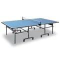 Produktbild: JOOLA 11134 Tischtennisplatte Outdoor Rally-Profi Tischtennistisch 6 MM Aluminium-Verbundoberfläche Wetterfest-Klappbares Untergestell-Schneller Aufbau, Blau, 274 x 152,5 x 76 cm