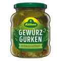 Produktbild: Kühne Gewürzgurken Auslese knackig mit feinen würzigen Gewürzen 185g