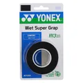Produktbild: Yonex Overgrip Wet Super Grap 0.6mm (Komfort/glatt/leicht haftend) schwarz 3er