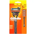 Produktbild: Gillette Nassrasierer Fusion5 Rasierer inkl. 4 Klingen - Starterset, 5-tlg.