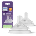 Produktbild: Philips Natural Response Sauger – 2x Sauger für Babyflaschen mit Durchflussst...