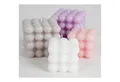 Produktbild: BURI Tafelkerze 16 Stück Bubble-Kerzen 6cm Blasen Kugeln quadratisch, verschiedene Far