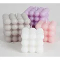 Produktbild: 16 Stück Bubble-Kerzen 6cm Blasen Kugeln Deko quadratisch, verschiedene Farben