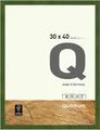 Produktbild: nielsen Bilderrahmen, 30 x 40 cm, Holz, Grün, Fotorahmen zum Aufhängen im Hoch- & Querformat, Echtglas, Quadrum