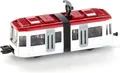 Produktbild: siku 1011, Straßenbahn, Metall/Kunststoff, Weiß/Rot, Standard-siku-Eisenbahnkupplungen zum Verbinden mit anderen Zügen