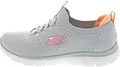 Produktbild: Skechers Damen Summits Top Player Turnschuhe, Gray Knit/Pink & Coral Trim, 37 EU