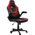 Produktbild: Trust GXT 703R Riye Gaming Stuhl Rot / Schwarz - Verstellbar, Klappbare Armlehnen, Atmungsaktiv, Belastbarkeit bis 140kg - Rot/Schwarz
