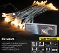 Produktbild: LEX 50er LED Lichterkette für den Innenbereich, transparent, 7,5 m