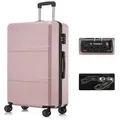 Produktbild: YONSLY Handgepäck-Trolley Premium Reisekoffer Hartschalen-Trolley Rollkoffer ABS in M–XL, 4 Rollen, TSA-Schloss, YKK-Reißverschluss, austauschbare Rollen und Griffe 76 cm