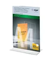 Produktbild: Sigel TA220 Tischaufsteller A4 gerade, hochwertiges glasklares Acryl, Werbeaufsteller