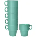Produktbild: 6er Set Kaffeebecher Stata Mint Porzellan - 11801