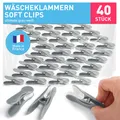 Produktbild: Wäscheklammern ohne Abdruck stabil in Blume Design 40x Wäscheklammer Illumina...