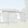 Produktbild: Sonnensegel Como grau 350 x 240cm Sonnenvordach Wohnwagen, Wohnmobil Markise