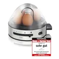 Produktbild: CASO E 7 - Design Eierkocher, Testurteil: Sehr Gut, elektronischer Eierkocher für bis zu 7 Eier, akustisches Signal, 13 Kochstufen, inkl. Messbecher und Eipicker, Silber