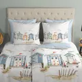 Produktbild: Traumschlaf Bettwäsche Strandhäuser maritim 155x220 cm + 80x80 cm