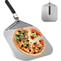 Produktbild: Große Pizzaschaufel, Pizzaschaufel aus Edelstahl, faltbar, Verbrühungsgriff