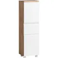 Produktbild: Held Midischrank, Weiß, Eiche Wotan, Holzwerkstoff, 2 Fächer, 1 Schublade(n) Schubladen, 40x130x35 cm, Made in Germany, hängend, stehend, Badezimmer, Badezimmerschränke, Midischränke