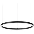 Produktbild: Ideal Lux Pendelleuchte Oracle slim SP dali 3000K Pendelleuchte, Schwarz, Ø: 90 cm, LED fest integriert, Extra-Warmweiß, Hängeleuchte schwarz Ø 90 cm