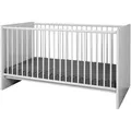Produktbild: P & B Gitterbett, Weiß, Holzwerkstoff, 70x140 cm, höhenverstellbar, Lattenrost inklusive, Babymöbel, Babybetten, Gitterbett