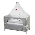 Produktbild: Roba Room Bed Kinderbett Beistellbett Adam & Eule 60x120 cm weiß lackiert NEU