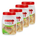 Produktbild: Al Yaman - Tahine Arabische Sesampaste - Orientalische Tahini aus fein gemahlenen Sesamkörnern im 4er Set á 454 g Packung