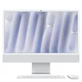 Produktbild: Apple iMac MWUV3D/A Silber 61cm(24‘‘) M4 10-Core Chip, 10-Core GPU, 16GB Ram, 51