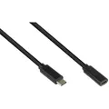 Produktbild: Alcasa 2831-CV005S USB Kabel USB 3.2 Gen 2 (3.1 Gen 2) 0,5 m USB C 10 Gbit/s 100 W Schwarz