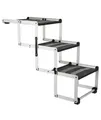 Produktbild: Klappbare 3-teilige Aluminium/Tpr-Kunststoff-Stufenleiter Trixie