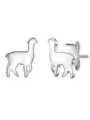 Produktbild: Glanzstücke München Damen-Ohrstecker Alpaka Sterling Silber - Ohrringe Lama Ohr-Schmuck Trend