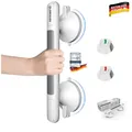 Produktbild: Badewanne Haltegriff Duschgriff Saugnapf rutschfest 30 cm weiß für Sicherheit