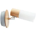 Produktbild: Brilliant Babsan Wandspot Wand Strahler Spot Holz hell Kunststoff dimmbar E14