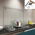 Produktbild: Küchenrückwand 100x50CM Glas ESG Spritzschutz Fliesenspiegel Herdspritzschutz 🏠