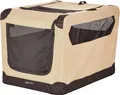 Produktbild: Amazon Basics Hundetransportbox beige M/L 54 cm x 75,9 cm 54,1 cm