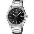 Produktbild: Casio Uni-Uhr Timeless Quarz Edelstahl-Armband MTP-1302PD-1A1VEF - Silber