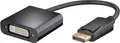 Produktbild: DisplayPort™/DVI-D-Adapterkabel 1.2, vernickelt, Schwarz, 0,15 m