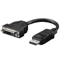 Produktbild: DisplayPort Kabel Adapter A367 Displayport Stecker zu DVI-D Buchse 20cm schwarz