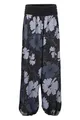 Produktbild: Malito - Damen Haremshose floraler Blumen Print - atmungsaktive Pumphose - dünne Freizeit Strandhose - hautfreundliche Aladinhose 1485 - (Schwarz)