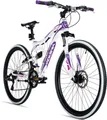 Produktbild: Bergsteiger Kodiak 24 Zoll Kinderfahrrad, geeignet für 8, 9, 10, 11 Jahre, Scheibenbremse, Shimano 21 Gang-Schaltung, Mountainbike mit Vollfederung, Mädchen-Fahrrad